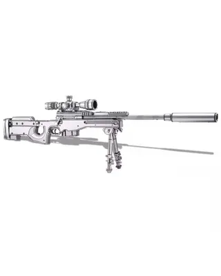 Produktbild von 3D-Puzzle, AWM-Scharfschtzengewehr, Piececool, Metall, 186 Teile