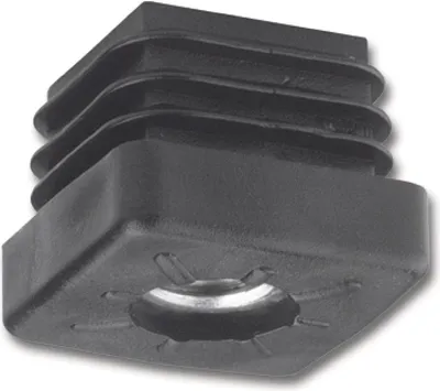 Produktbild von Lamellenstopfen mit Gewindeloch M10 25 x 25 mm schwarz