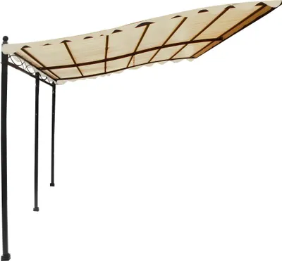 Immagine prodotto di Gazebo Pergola Addossato 3x4 m in Acciaio Antracite