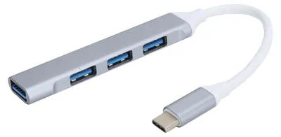 Obrázek produktu pro Přenosný adaptér C Hub se 4 porty USB na Type-C, 5 Gb/s, pro MacBook Pro, notebooky a tablety