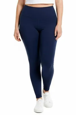 Produktbild von Wörleonline Leggings Damen High Waist Leggings Blickdicht, ideal für Sport und Freizeit, große Größen, 4XL Dunkelblau