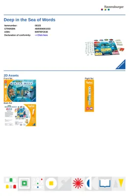 Image de Au fond de la mer de mots Ravensburger 00103