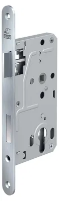 Produktbild von BASI - Zimmertürschloss - ES 928 PZW - DIN Rechts - Rundstulp 20 mm - Edelstahl - Falle Kunststoff - Riegel Aluminium - nach EN 12209:2016-10 - 9280-5518