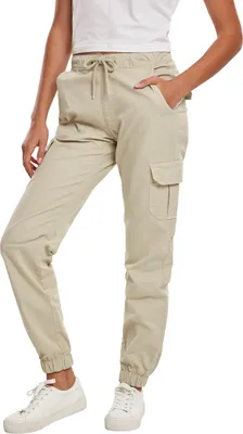 Produktbild von Urban Classics Ladies - High Waist Cargo Pants beige - 5XL