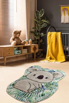Produktbild von Conceptum Hypnose, Koala- Koala Shape  CHL, Bunt, Teppich, 120 x 160 cm, 100% Samtstoff