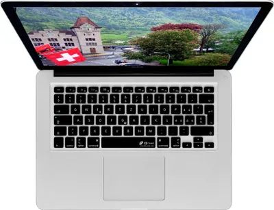 Obrázek produktu pro Kryt klávesnice Švýcarsko černý pro MacBook Pro/Air