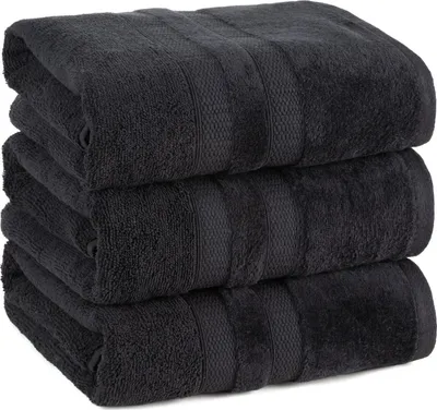 Zdjęcie produktu dla Eurofirany 470056, 50 x 90 cm, Bawełna, Czarny, 1 szt.