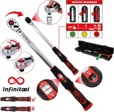 Produktbild von KS Tools 3/4 INFINITOOL Ratschen-Drehmomentschlüssel, 150-750 Nm