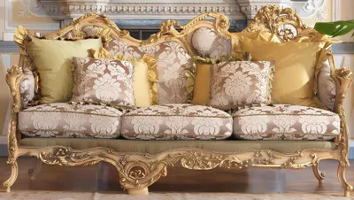 Produktbild von Chesterfield Klassischer Dreisitzer Sofa Wohnlandschaft Textilsofa 3 Sitz