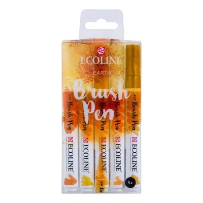 Obrázok produktu pre Ecoline | Sada 5 štetcových pier Earth