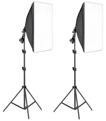 Zdjęcie produktu dla Softbox fotograficzny, system oświetlenia ciągłego, statyw 2M