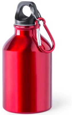 Produktbild von Wasserflasche - Rot - Aluminium - 330 ml - Karabiner - Bidon