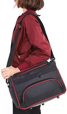 Produktbild von Friseur Koffer, Friseurhandtasche, Friseurtaschen für Ausrüstung, Friseurtasche, Große Aufbewahrungstasche für Friseure, Multifunktionale Kosmetik Reisetasche, Make up Tasche mit Schultergurt