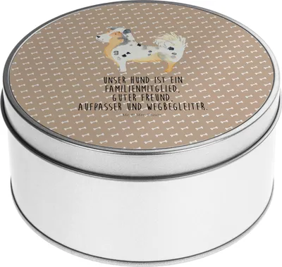 Produktbild von Mr. & Mrs. Panda Teedose Hund Australien Shepherd - Hundeglück - Geschenk, Dose, Vorratsdosen, Metallbox, Sprüche, Spruch, Kaffeedose, Vorratsbehälter, keksdosen, Familie