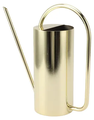 Gießkanne 1500 ml, Edelstahl, Gold, langer Ausguss