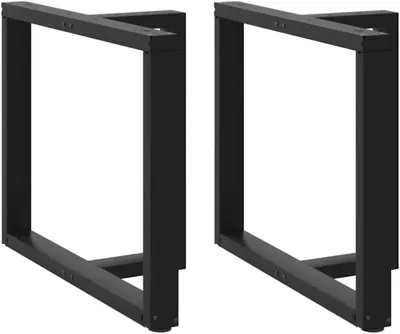 Immagine prodotto di Gambe per tavolo da pranzo, set da 2, a forma di T, struttura del tavolo in acciaio verniciato a polvere, colore nero, dimensioni 90x35x72-73 cm. Struttura in metallo robusta, ideale per la realizzazione di tavoli da pranzo e scrivanie fai-da-te. Include viti
