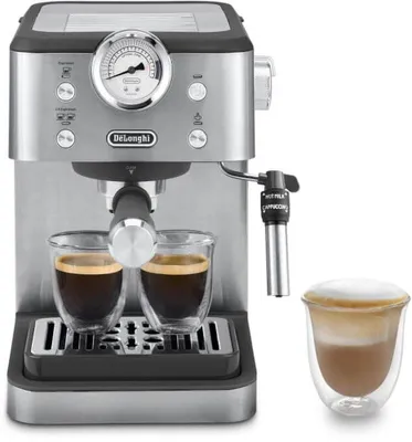Zdjęcie produktu dla De’Longhi Linea Classic, Ekspres do espresso, 1,7 l, Kawa mielona, 1350 W, Czarny, Stal nierdzewna