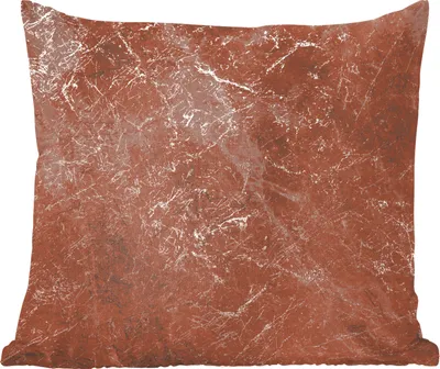 Produktbild von MuchoWow® Zierkissen Sofakissen Wohnzimmer Dekokissen 40x40 cm Marmor - Muster - Rot - Foto Kissen - Schlafzimmer Dekoration