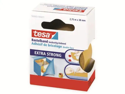 Obrázek produktu pro TESA 56665-00001, Jednobarevný, Permanentní, 2,75 m, 38 mm, Krabice, 1 kusů