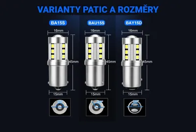 Produktbild von LED-Lampe PY21W BA15S 15SMD 3,5W orange