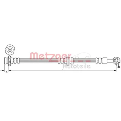 Produktbild von Metzger Bremsschlauch für Nissan Micra