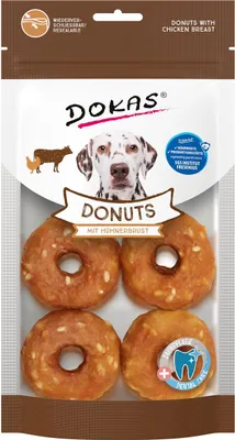 Produktbild von DOKAS - Donuts mit Hühnerbrust 1er Pack (1x160g)