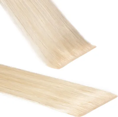 Produktbild von hair2heart Invisible Tape Extensions ľudské vlasy premium - 10 pások 50cm 10/0 svetlá blond