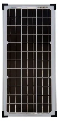 Obrázek produktu pro Solární panel monokrystalický, 25 W – vysoká účinnost, 18 V – 54 článků – monokrystalický křemík