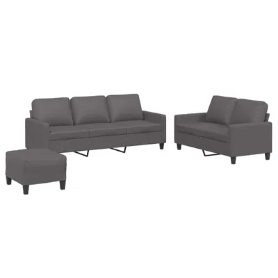 Produktbild von VidaXL 3201425, Grau, Schaum, Kunstleder, Metall, Polywood, Textil, 60 cm, 50 cm, 41 cm