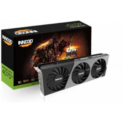 Produktbild von INNO3D Geforce RTX 4070 ti x3, GeForce RTX 4070 Ti, 12 GB, GDDR6X, 192 Bit, 7680 x 4320 Pixel, PCI Express x16 4.0