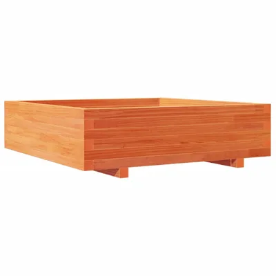 Obrázok produktu pre Záhradný kvetináč voskovohnedý 90x90x26,5 cm masívna borovica