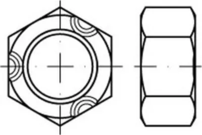 Produktbild von Reyher  Sechskantmuttern DIN 980 A 4 V M 4 DIN 934 A 4 (100 Stück)