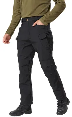 Produktbild von Wanderhose Herren wasserdicht - Softshellhose - Winddichte Thermohose - Trekkinghose - Outdoorhose - Atmungsaktiv und strapazierfähig