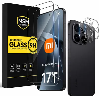 Produktbild von 2X Schutzglas ( Display + Kamera ) für Xiaomi 17T Pro mit Panzerfolie Full 9H