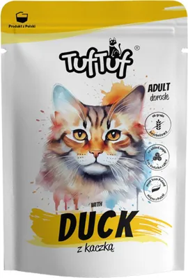 Image de ALIMENTATION HUMIDE POUR CHATS TufTuf Luncheon sachet de viande avec canard SET 10x100g