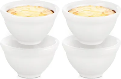 Immagine prodotto di Set di ciotole per snack in Vetroceramica, 40 ml, 4 pezzi, bianco