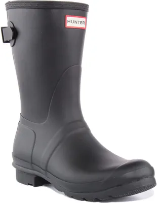 Produktbild von Hunter Orig al Frauen Kurz E stellbare Glanz Regen Stiefel Schwarz – undefined / Schwarz