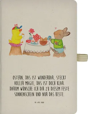 Produktbild von Mr. & Mrs. Panda Skizzenbuch Ostern Frühstück - Transparent - Geschenk, Kladde, Osterhase, Frühling, Ostergrüße, notizbuch, Journal, a4, Adressbuch, Tagebuch, Picknick