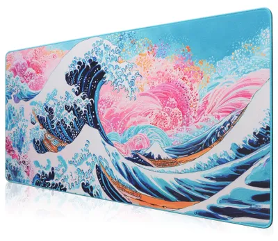 Image de Tapis de souris gaming 890 x 400 x 4 mm, tapis de souris XXL, sous-main, grand format pour une précision et une vitesse accrues (89x40 Langhua)