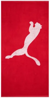 Produktbild von Puma Handtuch L 70x140cm Rot Schwarz