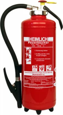 Produktbild von HEIMLICH® Pulver Auflade Feuerlöscher 43A 233B= 12LE Pulverlöscher Schlagknopf