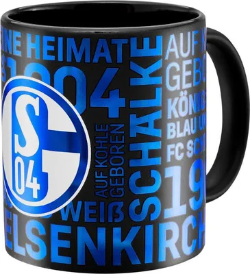 Produktbild von FC Schalke 04 S04 Kaffeebecher Metallic schwarz