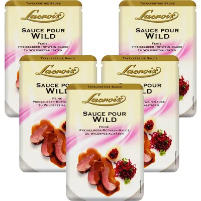 Image de Lacroix Sauce pour gibier Sauce classique pour le gibier 150ml 5er Pack