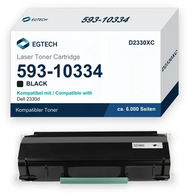 Produktbild von Toner kompatibel mit Dell 593-10334 2330d 2330dn 2350d 2350dn Schwarz