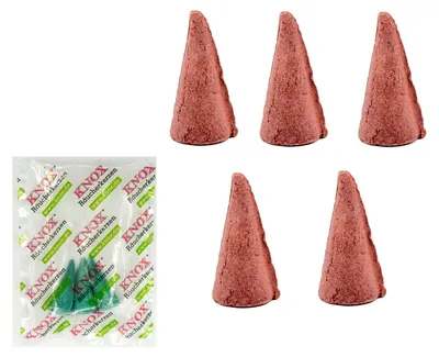 Produktbild von KNOX Räucherkerzen - XXL Riesen 5er Set - Gebrannte Mandeln - mit 3er Probe "Meeresbrise" - Brenndauer 30-40 min.