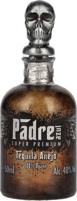 Produktbild von Padre Azul Super Premium Tequila Añejo 100% Agave 40% Vol. 0,05l