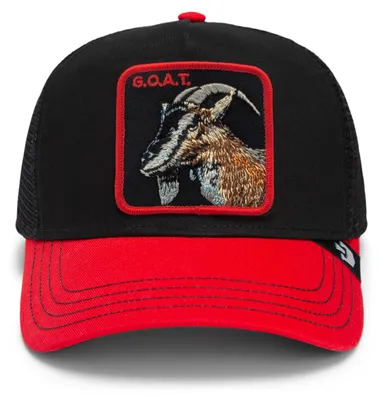 Produktbild von Goorin Bros. The Goat Trucker Cap The Farm Animal Black/Red