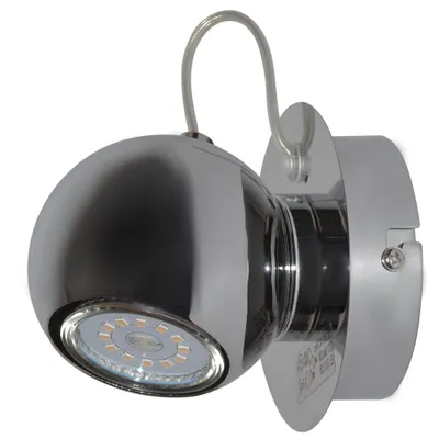 Produktbild von Brilliant LED Wandleuchte Wandspot Magnito Chrom 3W GU10 250lm warmweiß 3000K schwenkbar
