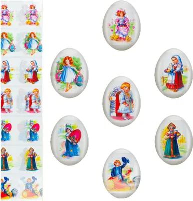 Produktbild von Ostereier Dekoration Schrumpffolie Ostern Zauberfolie Thermofolie Kinder