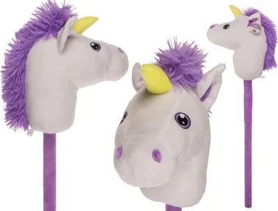 Produktbild von Hobby Horse Sweet Unicorn für Mädchen - Pferd am Stiel 75 cm